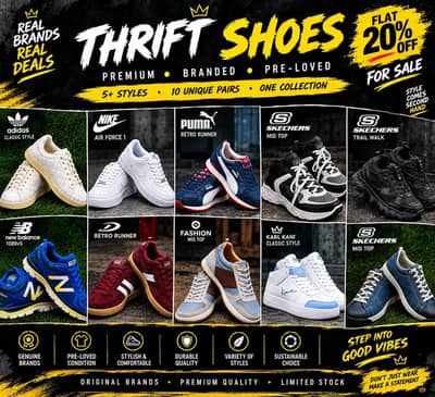 Branded Thrift Sneakers | Premium Shoes | Best Price