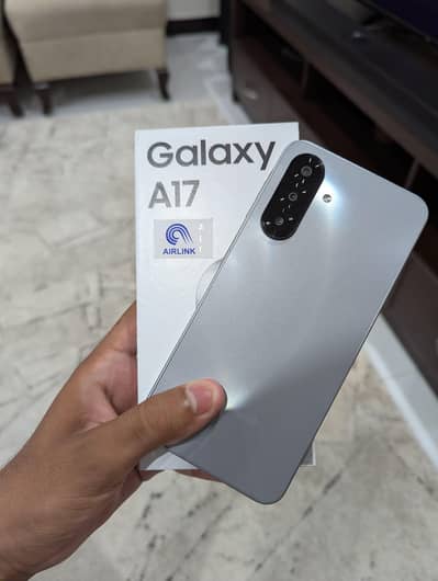 Samsung Mobile A17 only box open 128gb