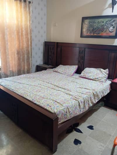 Wooden bed