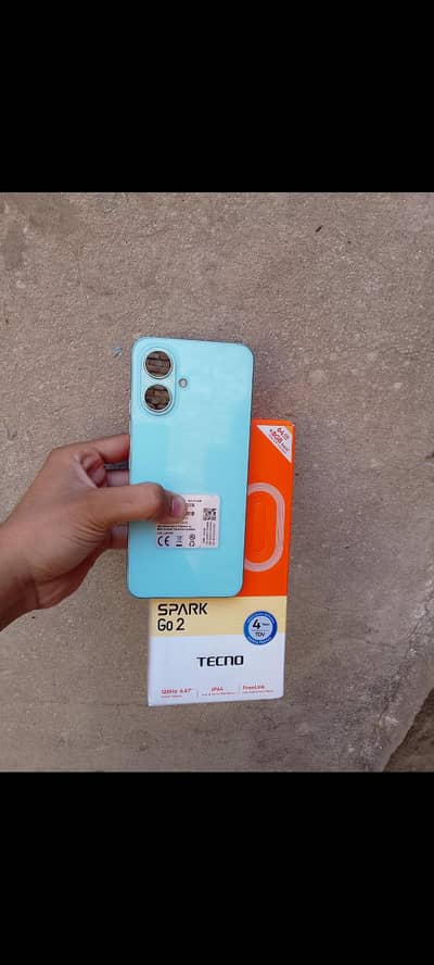 techno spark go 2  with box and charger  0327 8835528