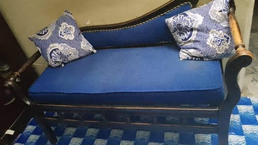 blue seven seater sofa set - Interwood - urgent sale