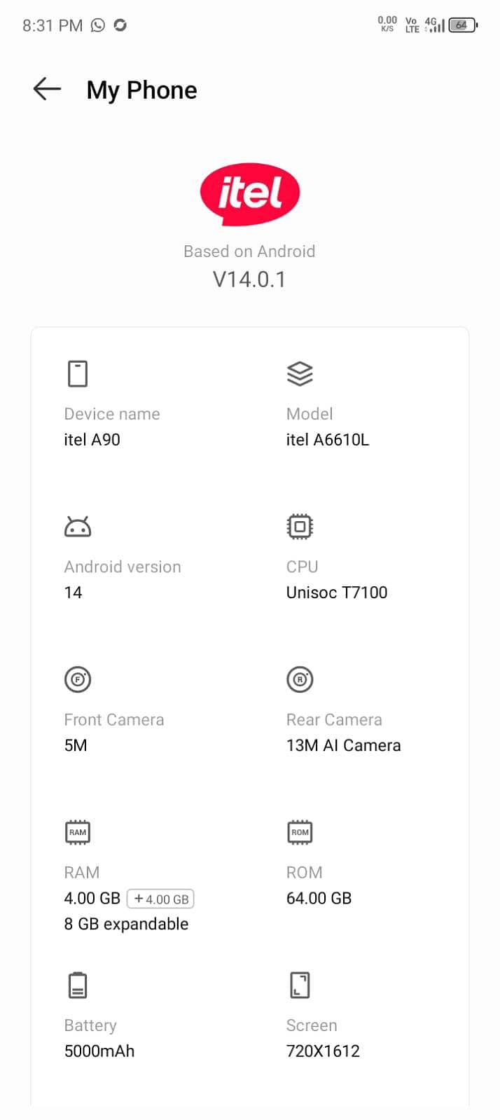 Itel Other Model 1