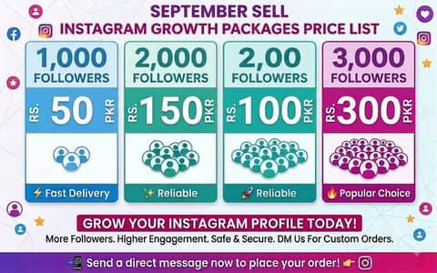 Instagram followers for sell