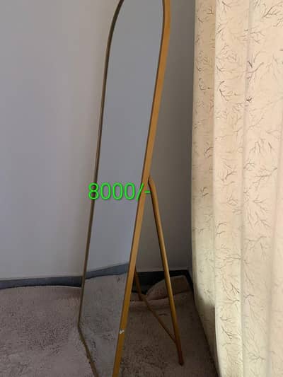 Mirror , Curtains and Mattress