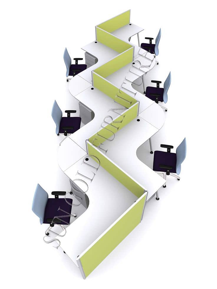 Office table/Office cluster/workstation/tables/table chair/Table 6