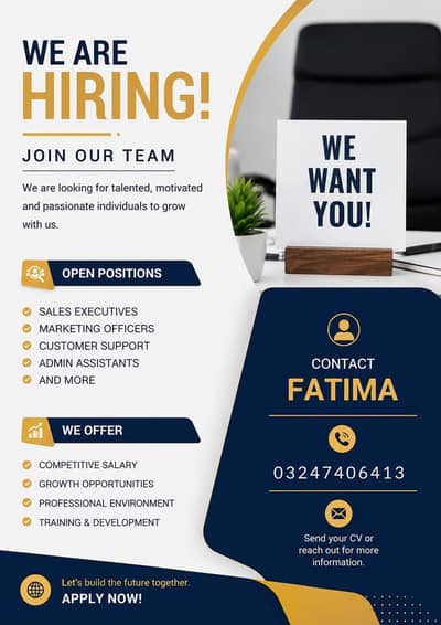we are hiring freshers male and female for job