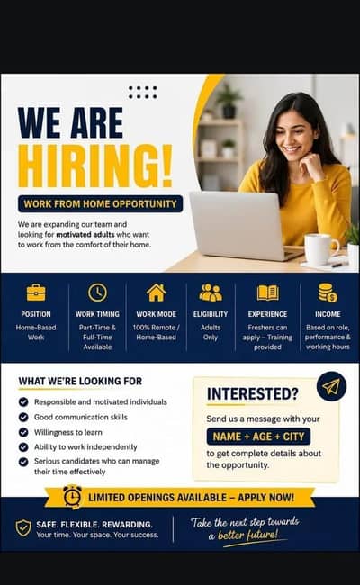 online job for male and female