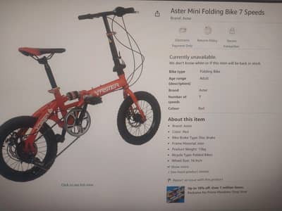 aster orignal folding cycle