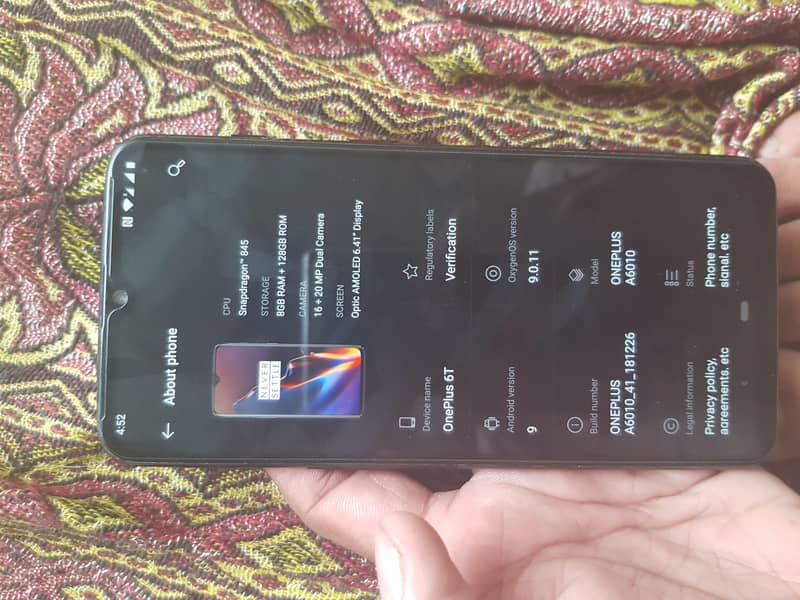One Plus 6T 6