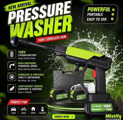 Cordless Pressure Washer Solar Washer Car Pressure Washer