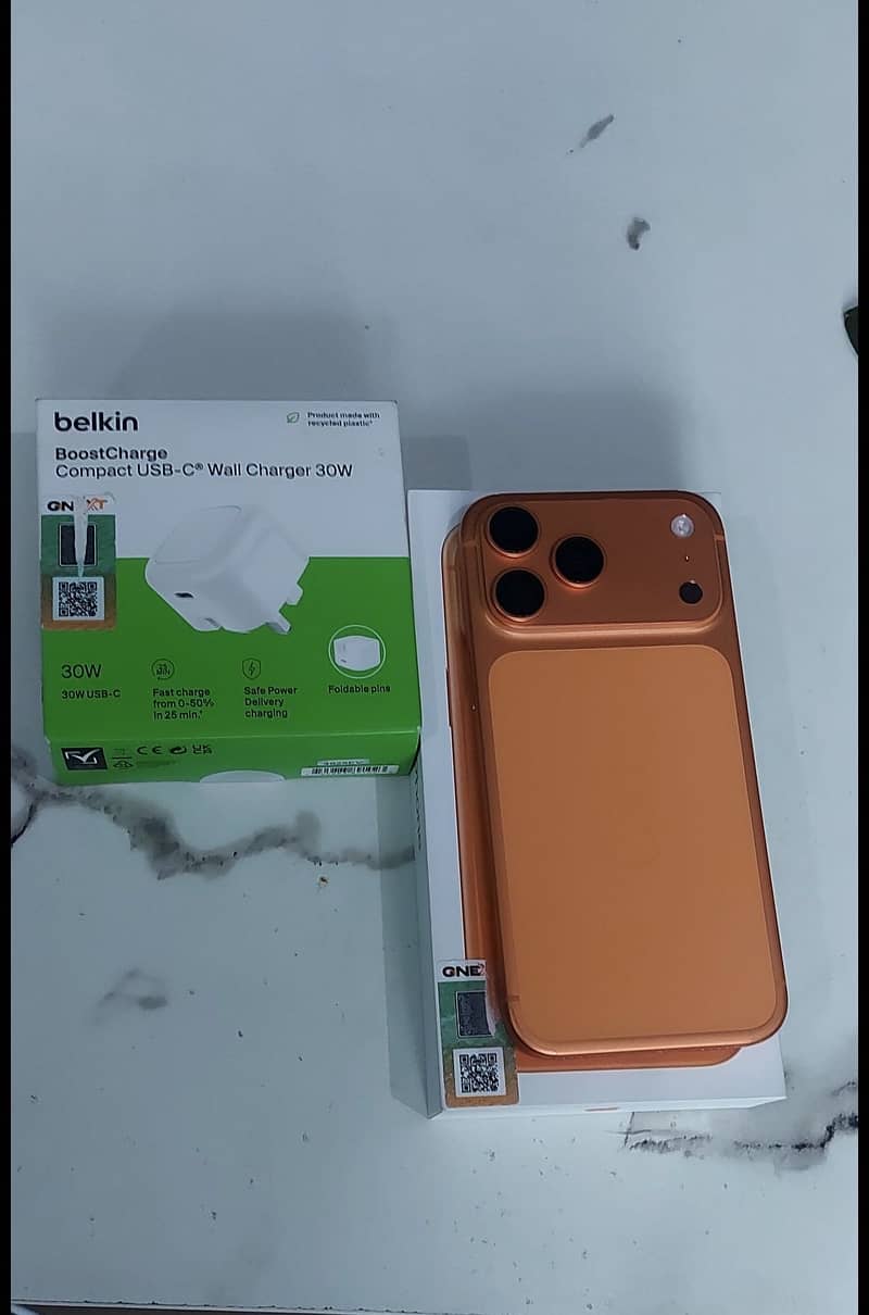 Apple iPhone 17 Pro Max with apple approved adapter 1