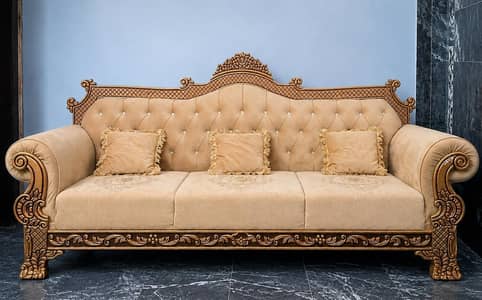 "Beautiful Royal 7-Seater Sofa Set –ONE HAND USE |  Good Condition”
