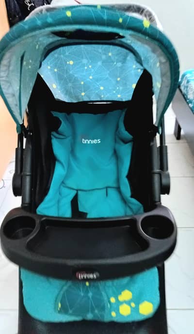tinnies ice blue pram