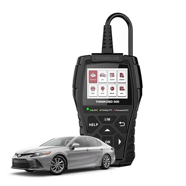 THINKCAR ThinkOBD 500 OBD2 Scanner: Full OBD II/CAN Diagnostic Tool with 2.8" Display for Reading and Clearing Codes