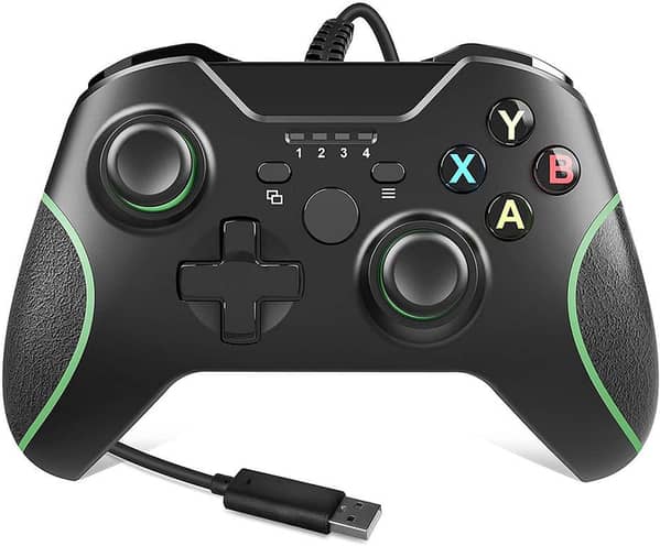 Top Quality USB Wired Controller for Xbox with Headphone Jack for Xbox One/S/X and PC Windows 7.10, Dual Vibration, Excellent Quality