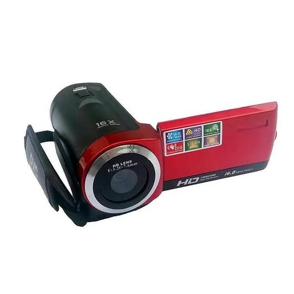 DVC HD High Definition Digital Video Camera Recorder 16MP 16x Zoom 1280×1080 Red Camcorder