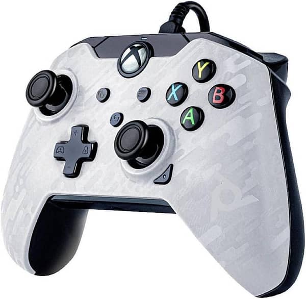Xbox One Wired Controller – White (049-012-1) | Compatible with Xbox One, One S/X & Windows 10 | Brand New