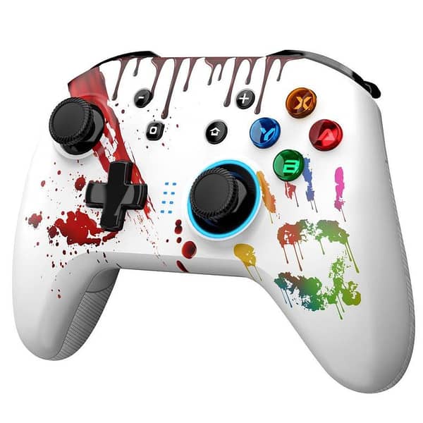 EasySMX Wireless Pro Controller 5 Gear Adjustable Led and Dual Vibration, Wireless Bluetooth, USB-C Type, Compatible with all systems of Switch. It can also be wired to a PC (Support Windows XP/ 7/8/10/11).