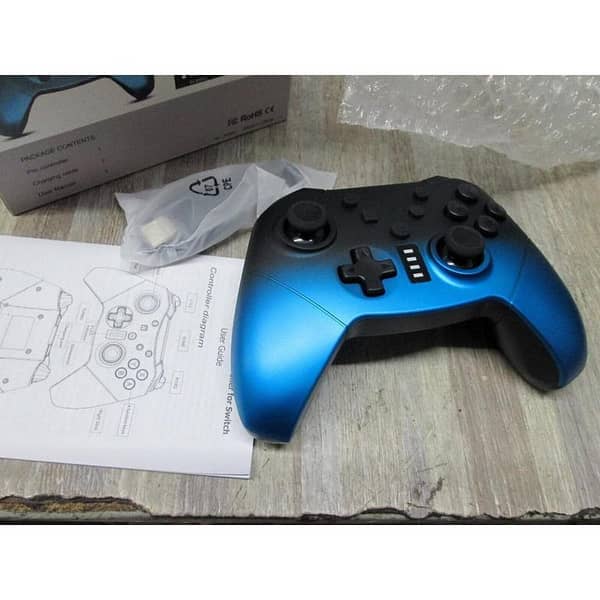Wireless Switch Controller Compatible with Switch / ps4 / ps3 PC Android TV Box Bluetooth Connection Ergonomic Design Pressure Sensitive Buttons Remote Gamepad Joystick, Supports Motion Control, Gyro Axis, Turbo and Dual Vibration