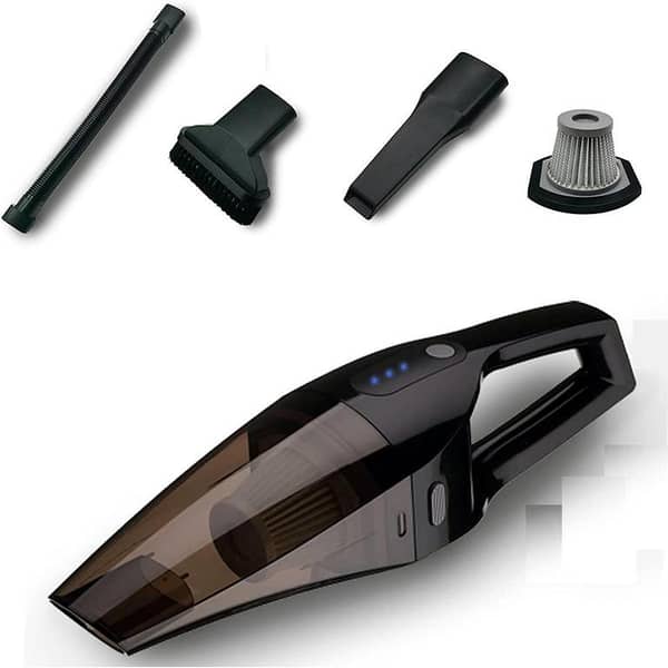 Ninna Portable Car Vacuum Cleaner, 12V 110W, USB-C Charger, Black