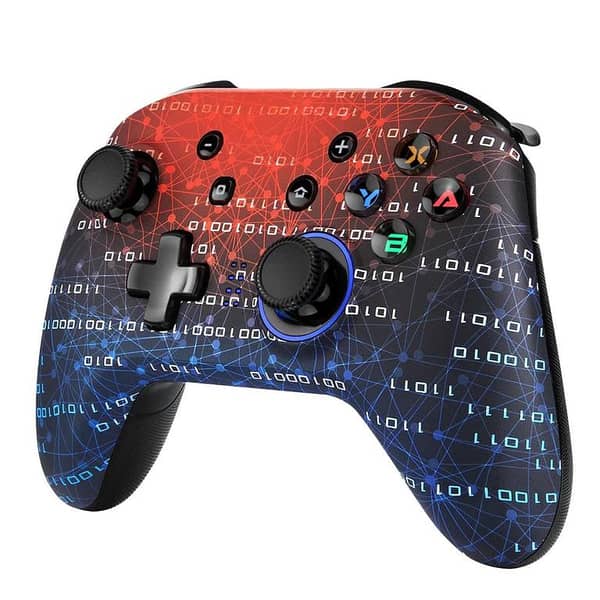 EasySMX Wireless Pro Controller 5 Gear Adjustable Led and Dual Vibration, Wireless Bluetooth, USB-C Type, Compatible with all systems of Switch. It can also be wired to a PC (Support Windows XP/ 7/8/10/11).