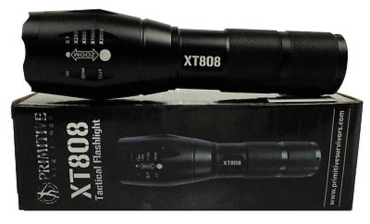 Original Primitive Survivors XT-808 Flashlight Emergency Safety Camping Walking