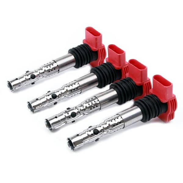 New 02 pcs 06C 905 115 D Red Ignition Systems Ignition Coils Modules, Compatible with Volkswagen and Audi Vehicles, Made in Turkey