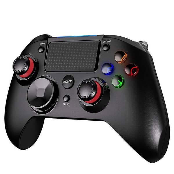 Awesome Quality PC Controller Compatible with PS4/PS4 Pro/PS4 Slim, 16H Gaming Controller Joystick, with Dual-Vibration, Turbo and Trigger Buttons, Six-axis Sensor, T [PlayStation]