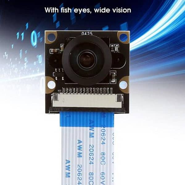 8MP 160 Degree Wide Angle Camera Module 0425 for Raspberry Pi IMX219 Components Accessories (Black)