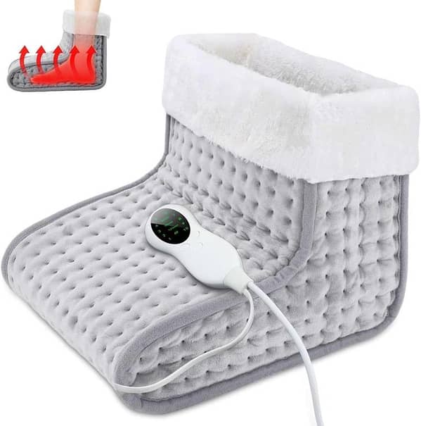Electric Feet Warmers – Under Desk Foot Warmer Heating Pad, 10 Heat Levels, 3-Level Timer, Auto Shut-Off, Winter Warmer for Home & Office