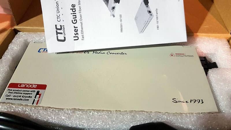 CTC Union Fib2-10/100M/SC2 fiber optic media converter, CTC UNION Media Converter