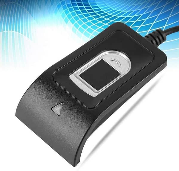 Salaty Finger Scanner – Biometric High Accuracy USB Fingerprint Reader, 360° Identification Security for Access Control, PC Login, Attendance Machine, Windows Hello Compatible, Plug & Play