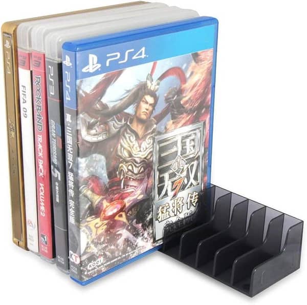 PS4 Game Card Storage Stand – Game Disc & Card Holder Rack for Sony PlayStation 4, Space-Saving Organizer