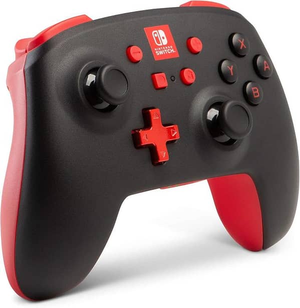 PowerA Enhanced Wireless Controller for Nintendo Switch – Bluetooth Gamepad, Official Licensed, Black