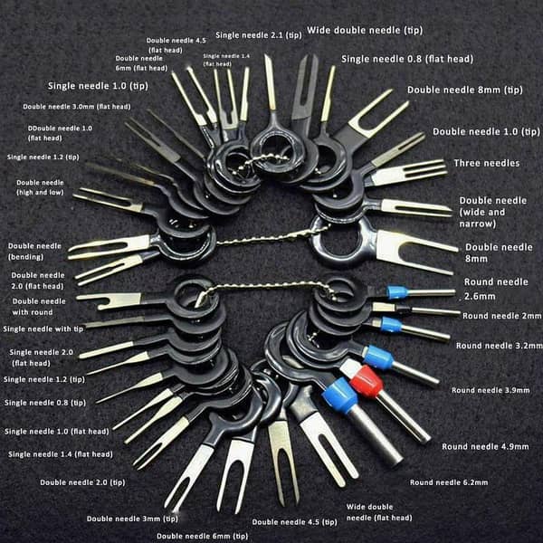 Terminal Removal Tool Kit 36 Pcs: Depinning Tool for Electrical Connectors and Pin Extraction for Automotive