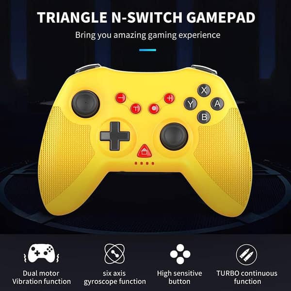 Wireless Controller for Switch, Android Devices / Windows PC / P3, Proslife Gamepad Joystick Support for Double Shock, 6-Axis Gyro, Compatible with Switch/PC