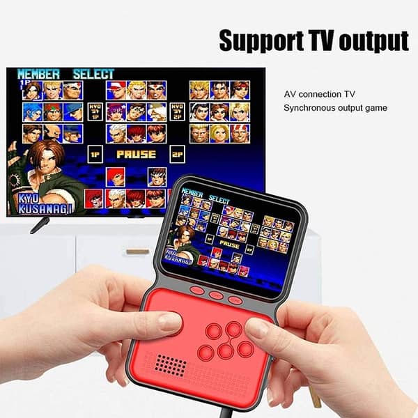 M3 Handheld Games Consoles 900 in 1 Handheld Gaming Players Classic 16-Bit Portable Pocket Retro Video Game Console Sup Gameboy, Red