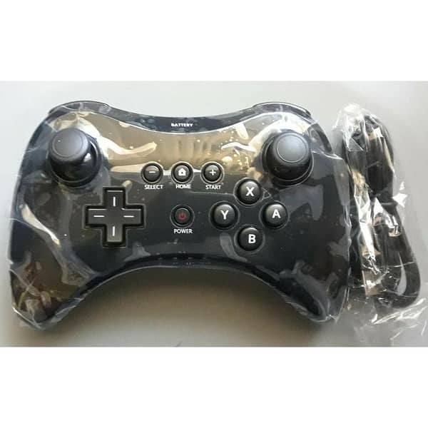 Wireless Pro Game Controller/Gamepad/Joypad/Remote for Nintendo Wii U Classic Black