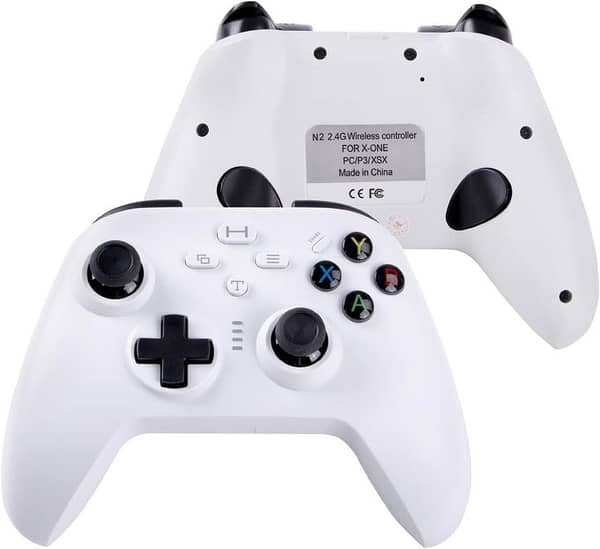 Lampelc N2 Wireless Joystick Controller 2.4G for Xbox One / XSX / PC / PlayStation 3 with Dual Vibration & Rechargeable Battery – Brand New