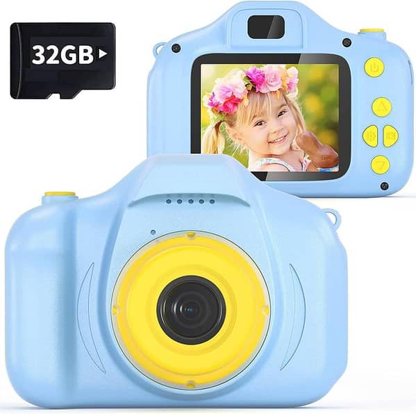 Kids Camera, Birthday Gift for kids Age 3-9, Children Digital Cameras for Kids Toys 1080P 2 Inch Toddler Video Camera for 3-9 Year Old Kid