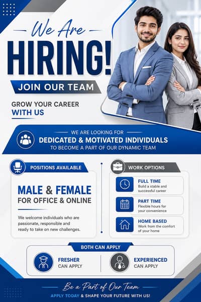Working opportunity available in lahore