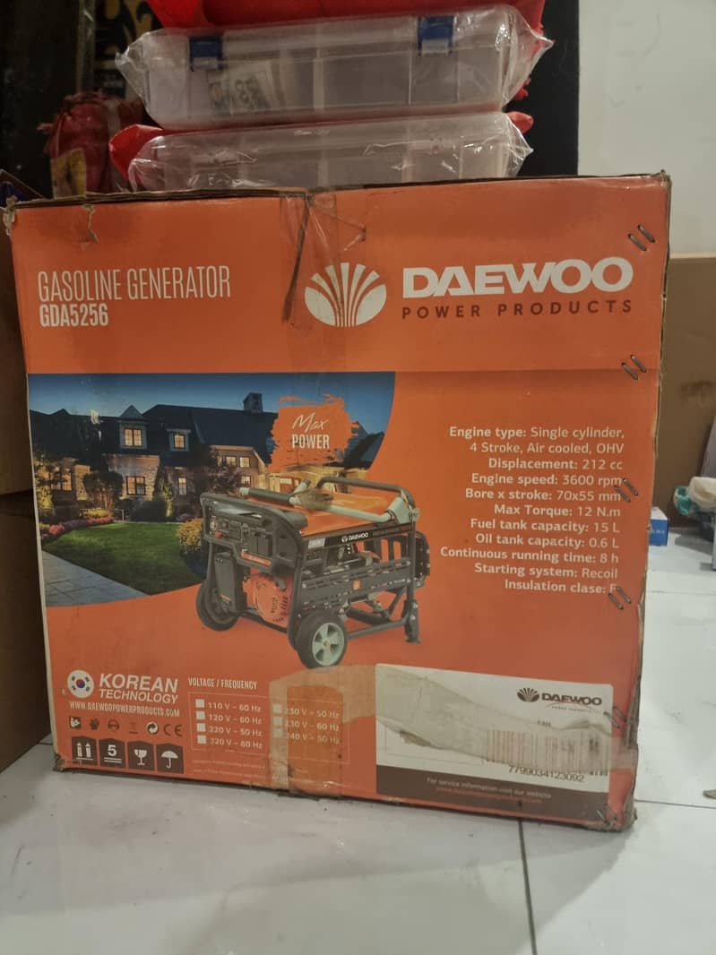 Daewoo portable generator 1