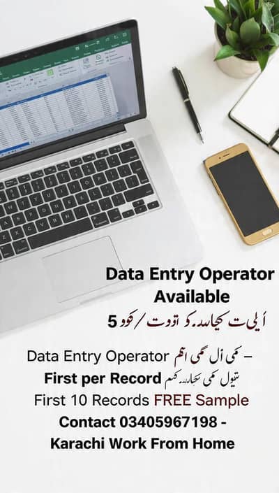 Data Entry/operator free 10 record simple