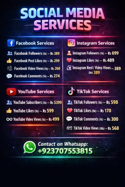 Social Media Marketing Services | Facebook, Instagram, YouTube & TikTo