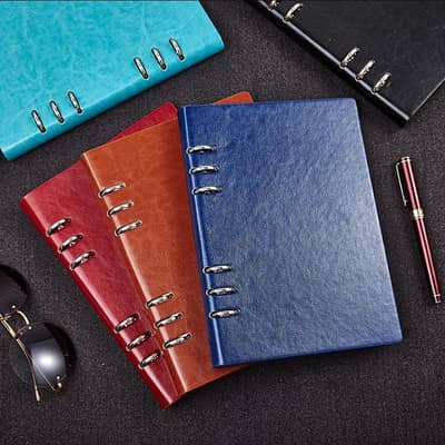 Premium 6-Ring Leather Binder Notebook A5 - 5 Colors Available