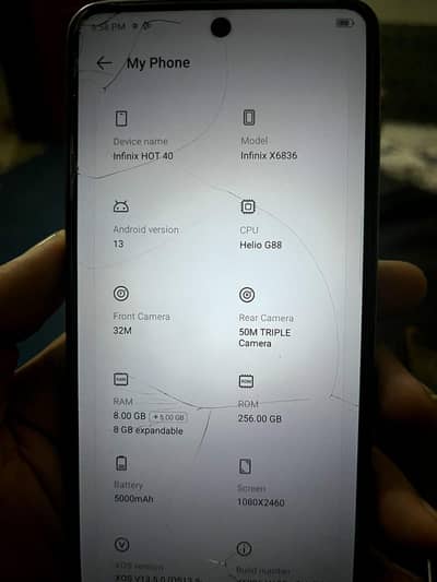 Infinix hot 40 / 8_256