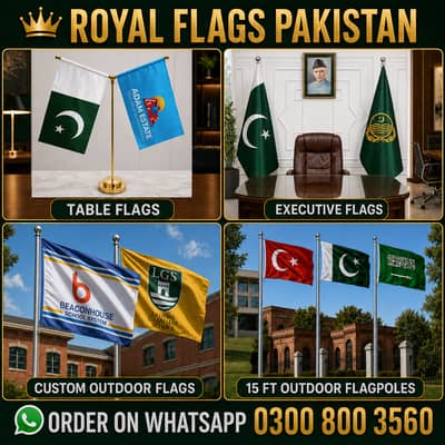 Pakistan flag, School flag, Country, Office, Table & Car Flag, Pole