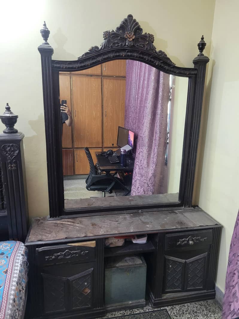 Double Bed Set with Side Tables & Dressing Table 1