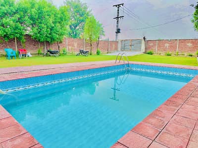 2 Kanal Farm House with Swimming Pool Available For Rent in Lahore