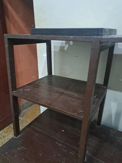 used TV wood cabinet and storage space at cheap price (urgent sell)